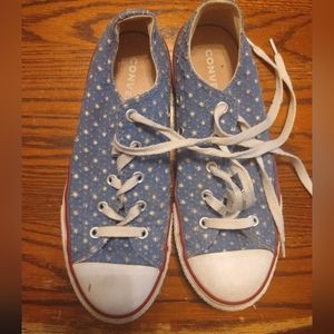Blue Converse - Juniors: Size 3